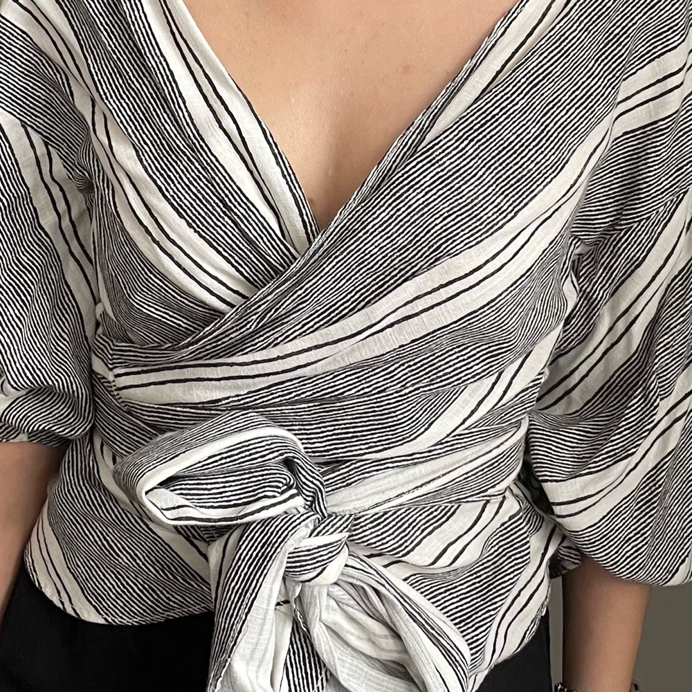 Urban Outfitters Front Tie Wrap Top